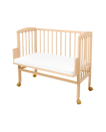 Bedside Crib 2in1 with mattress - Natural