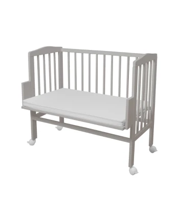 Bedside Crib 2in1 with mattress - Gray