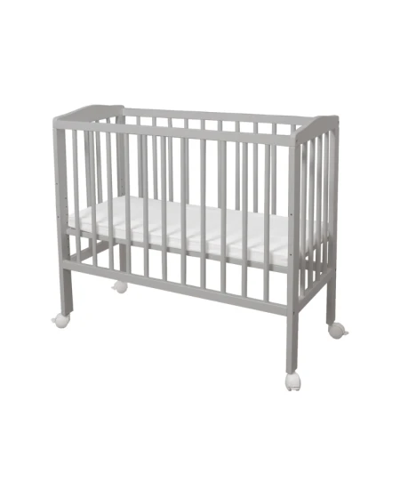 Bedside Crib 2in1 with mattress - Gray | Waldin