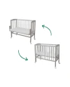 Bedside Crib 2in1 with mattress - Gray