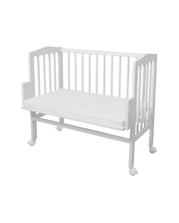 Bedside Crib 2in1 with mattress - White