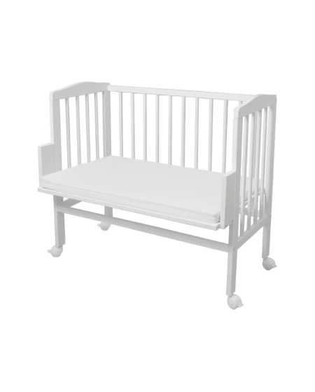 Bedside Crib 2in1 with mattress - White | Waldin