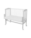 Bedside Crib 2in1 with mattress - White