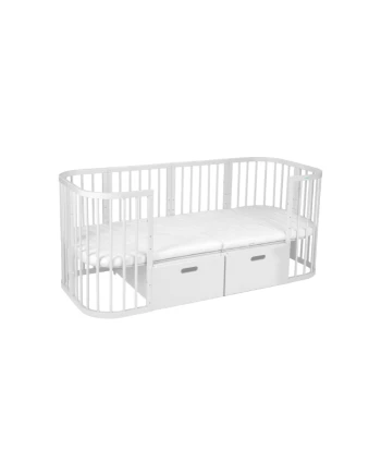 7in1 Crib Extension - White