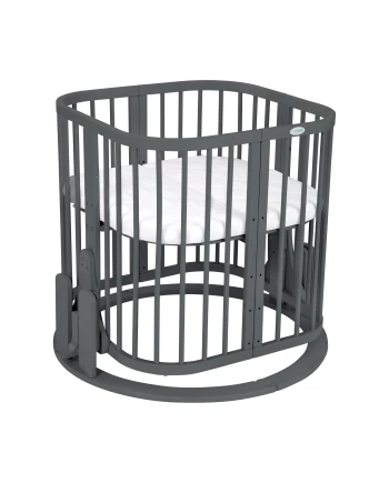7in1 baby bed cradle graphite