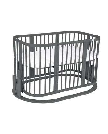 7in1 baby bed cradle graphite
