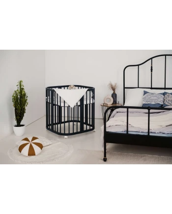 7in1 Baby crib with mattress - Graphite