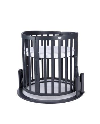 7in1 baby bed cradle graphite