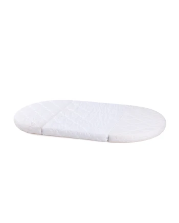 7in1 Oval Baby Crib with mattress - Gray