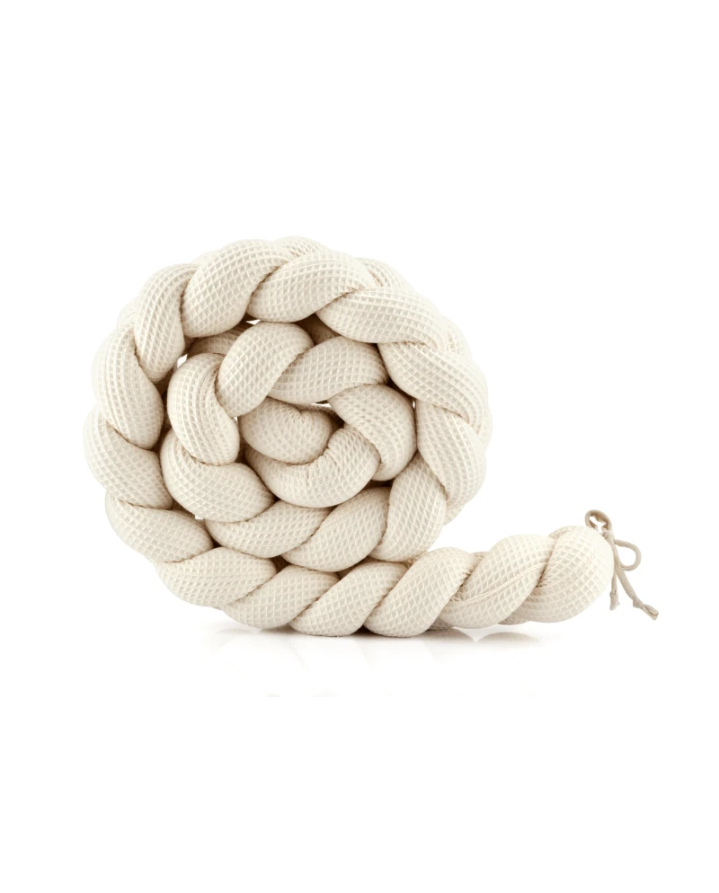 Braided Crib Bumper Waffle 210 cm – various colours | Waldin Braided Crib Bumper Waffle 210 cm – various colours | Waldin