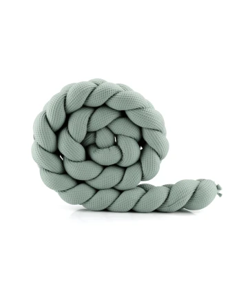 Braided Crib Bumper Waffle 210 cm – various colours | Waldin