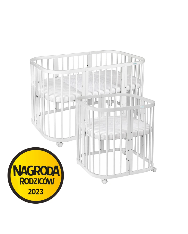 7in1 Baby crib with mattress - White 7in1 Baby crib with mattress - White