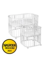 7in1 Baby crib with mattress - White