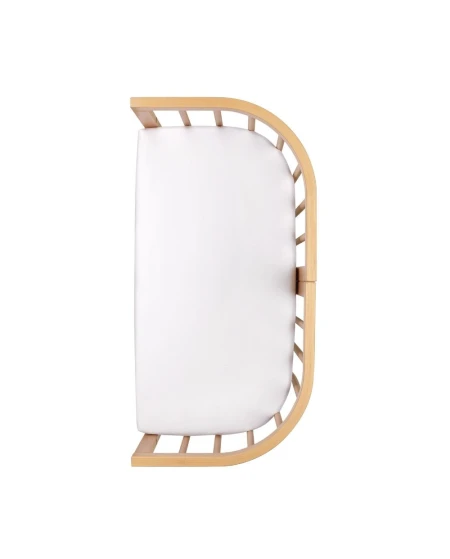 Fitted Sheet for 7in1 Bedside Crib – White | Waldin