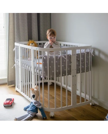 Set of Cotton Sheets for 7in1 Crib small + large | Waldin