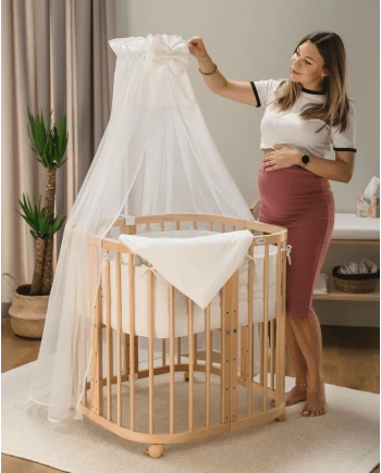 Set of Cotton Sheets for 7in1 Crib small + large | Waldin