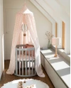 7in1 Oval Baby Crib with mattress - Gray