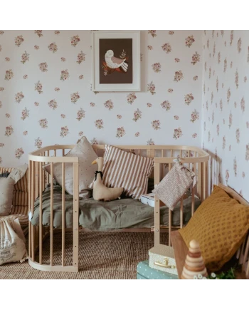 7in1 Baby crib with mattress - Natural wood