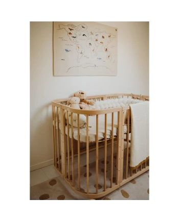 7in1 Baby crib with mattress - Natural wood