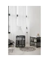 7in1 Oval Baby Crib with matress - Graphite