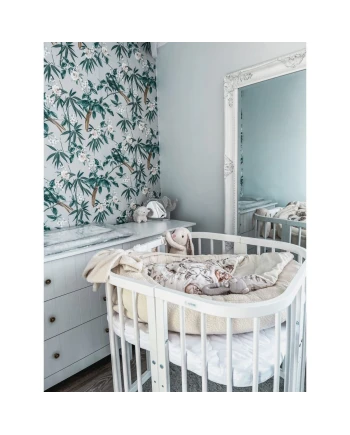 7in1 Baby crib with mattress - White