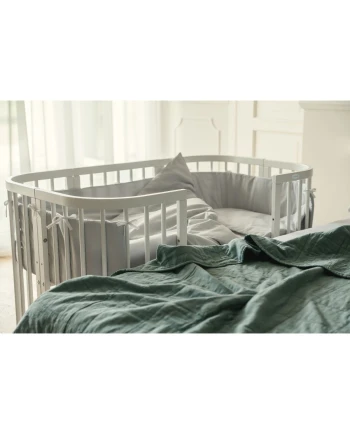 7in1 Baby crib with mattress - White