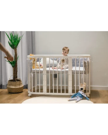 7in1 Baby crib with mattress - White