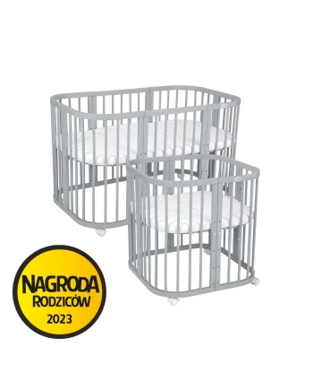 7in1Baby crib with mattress - Gray