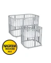 7in1Baby crib with mattress - Gray