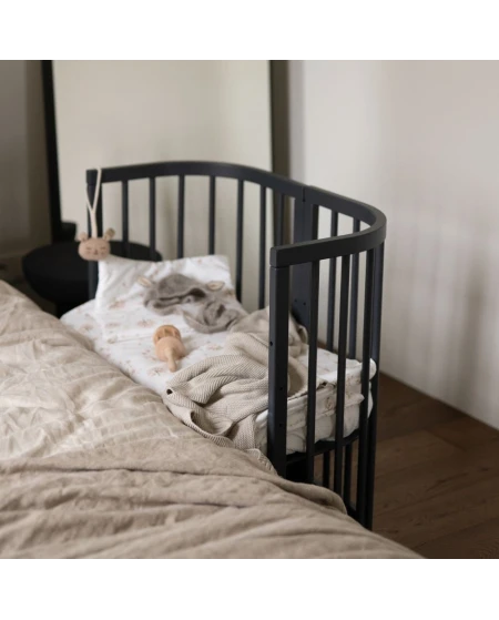 7in1 Baby crib with mattress - Graphite | Grows with your child Waldin