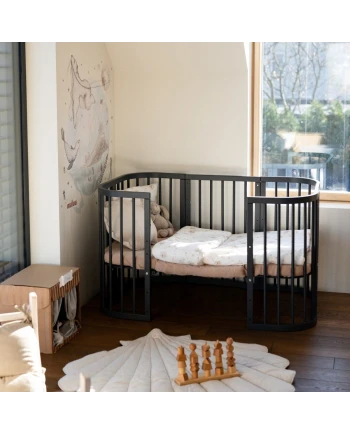 7in1 Baby crib with mattress - Graphite