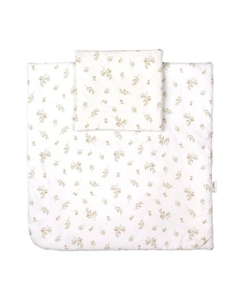 Baby Cone 75x75 – 2in1 Quilt and Pillow – Brown leaves | Waldin