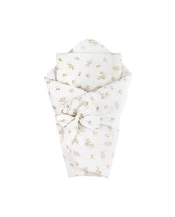 Baby Cone 75x75 – 2in1 Quilt and Pillow – Brown leaves | Waldin