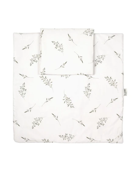 Baby Cone 2in1 Quilt and Pillow – Green Twigs | Waldin