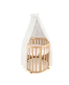 Ecru Tulle Canopy for Crib + Canopy Frame
