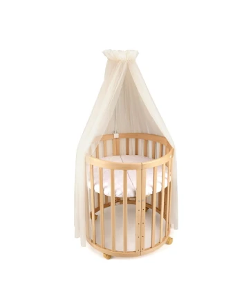 Champagne Tulle Canopy for Crib + Canopy Frame