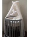 Champagne Tulle Canopy for Crib + Canopy Frame