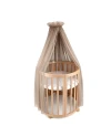 Taupe Tulle Canopy for Crib + Canopy Frame