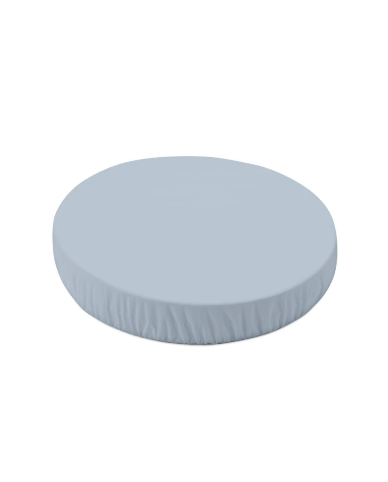 Organic Cotton Sheet 73x73 Oval Crib - Blue | Waldin Organic Cotton Sheet 73x73 Oval Crib - Blue | Waldin