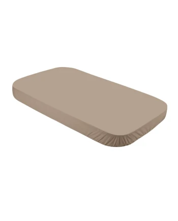 Organic Cotton Sheet 123x73 Taupe for 7in1 Crib | Waldin