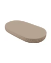 Organic Cotton Sheet 123x73 Oval Crib - Taupe