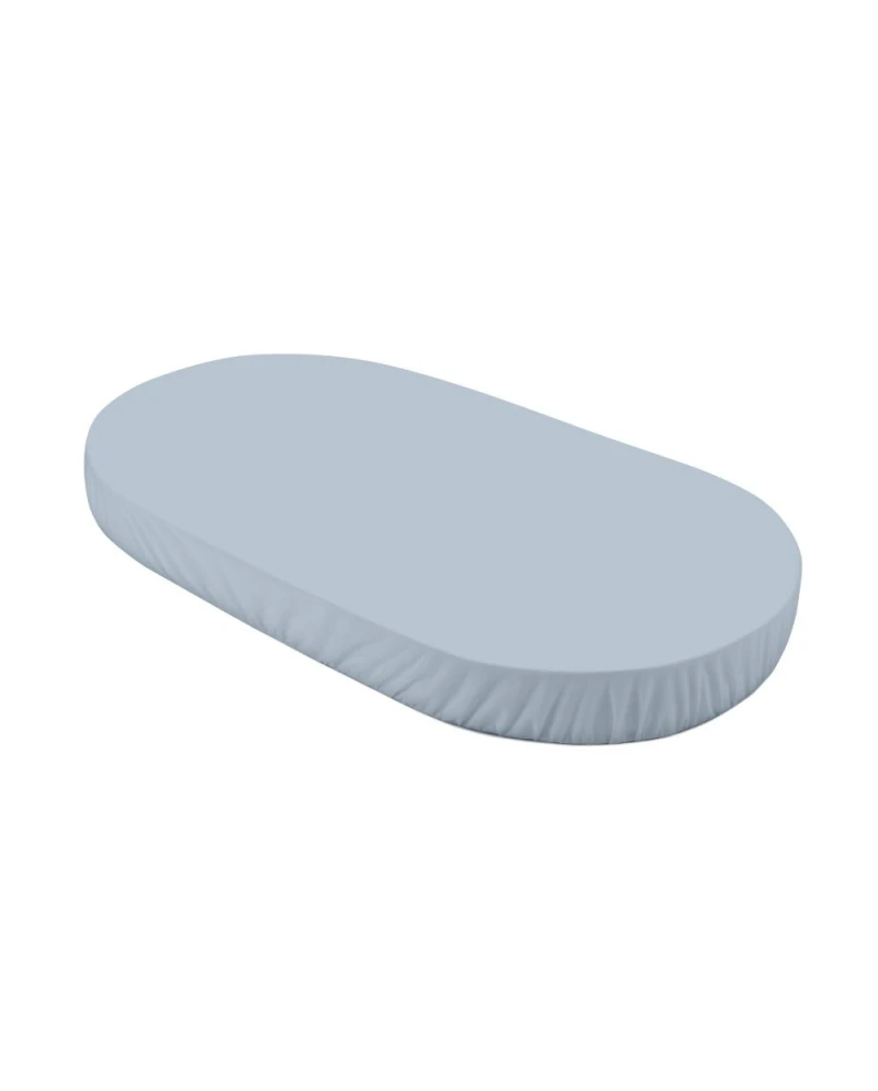 Organic cotton sheet 123x73 Oval Crib 7in1 - Blue | Waldin Organic cotton sheet 123x73 Oval Crib 7in1 - Blue | Waldin