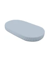 Organic cotton sheet 123x73 Oval Crib 7in1 - Blue | Waldin