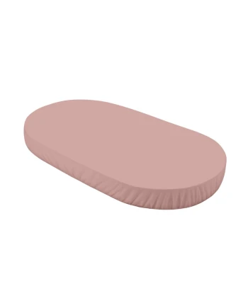 Organic Cotton Sheet 123x73 Oval Crib - ROSE | Waldin