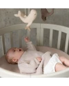 7in1 Oval Baby Crib with mattress - Olive