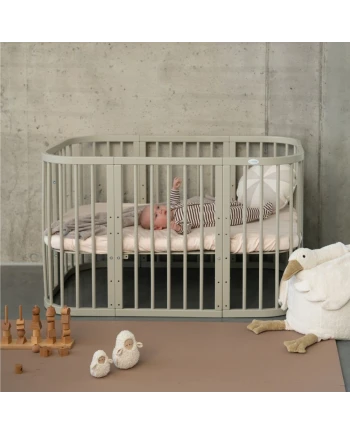 7in1 Baby crib with mattress - Olive
