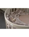 Organic Cotton Sheet 73x73 Oval Crib 7in1- Taupe | WALDIN