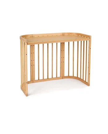 5in1 Baby Crib with matress and cradle - Natural wood
