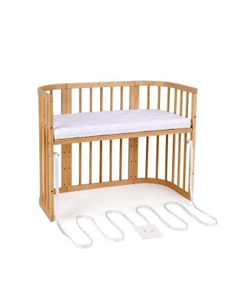 5in1 Baby Crib with matress and cradle - Natural wood