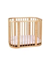5in1 Baby Crib with matress and cradle - Natural wood | Waldin